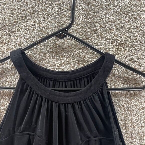 Torrid Shirt Womens 0 Black Tank Top Casual Pullover Preppy Plus Rayon Nylon - Picture 2 of 11